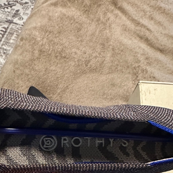 SOLD - Rothy's Black and Blue Women's Loafers - Picture 4 of 6